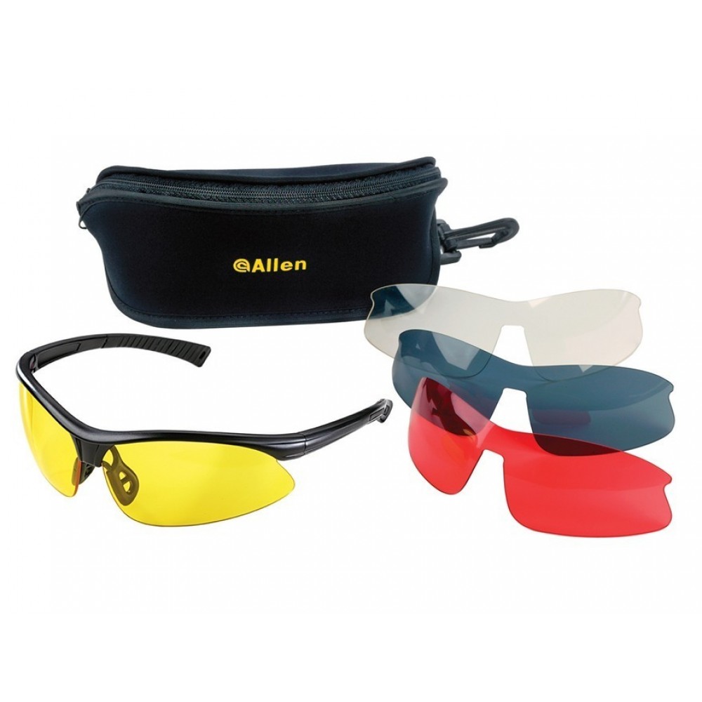 Allen Pro Class Shooting glasses (4 lens pack)